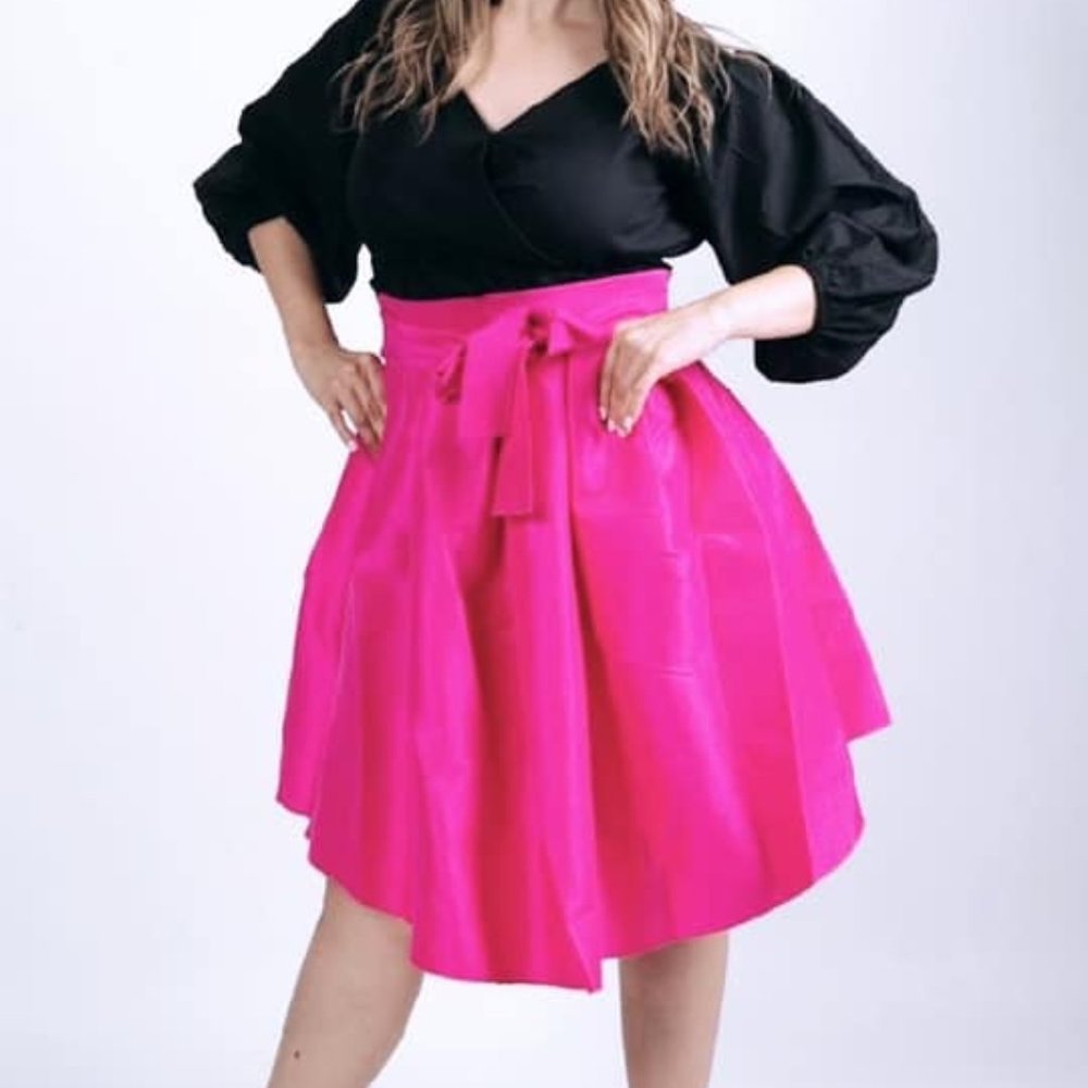 Black Hi-Lo Skirt